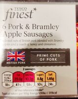 6 Pork & Bramley Apple Sausages