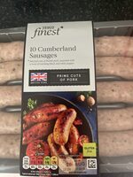 10 Cumberland pork sausages