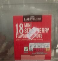 Mini strawberry flavour donuts