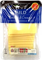 Sliced Mild British Cheddar - Smooth and Creamy