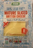 Protein Half Fat Mature Cheddar Slices