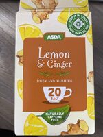 Lemon & Ginger tea bags