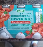 Cholesterol lowering strawberry flavour yogurt drink