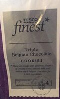 Triple belgian choc cookies