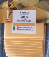 Mild red cheddar slices