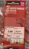 4 Quarter Pounder Beef Burgers