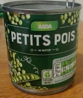 Petits pois in water