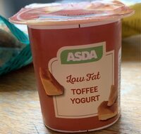 Low fat toffee yogurt