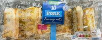 PORK SAUSAGE ROLLS Perfectly seasoned pork in gold