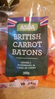 British carrot batons