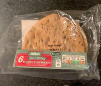 Folded flatbread
