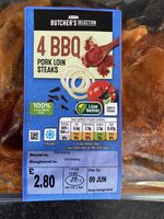 Bbq pork loin steaks