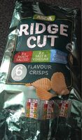 Ridge cut flavour crisps