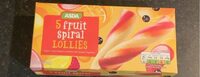 Fruit spiral lollies