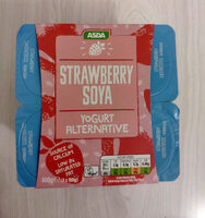 Strawberry soya yogurt alternative
