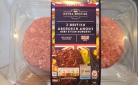 2 British Aberdeen Angus Beef Steak Burgers