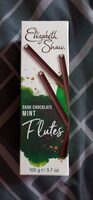 Dark chocolate mint flutes
