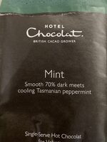 Mint hot chocolate sachet