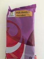 Milk chocolate rice cakes