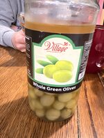 Whole green olives in brine