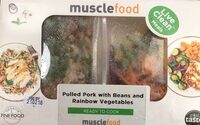 Pulled Pork with Beand and Rainbow Vegetables