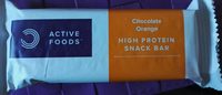 High protein snack bar chocolate orange