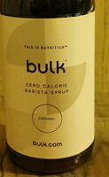 Bulk barista syrup