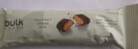 Gourmet vegan bar: dark chocolate salted caramel flavour
