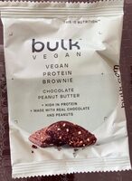 Vegan Protein Brownie Chocolate Peanut Butter