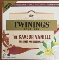 Thé saveur vanille