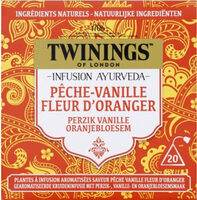 Infusion Ayurveda Pêche Vanille Fleur d’Oranger