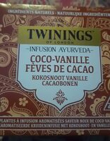 Infusion ayurveda coco vanille fèves de cacao