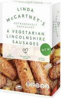 6 Vegetarian Lincolnshire Sausages