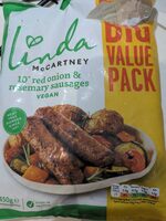 Red onion and rosemary vegan sausages