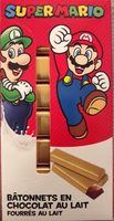 Bâtonnets en Chocolat au Lait Fourrés au Lait Super Mario