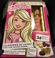 Calendrier De l'Avent avec poupée Barbie