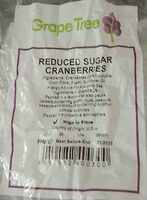 Reduced sugar cranberries