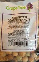 Assorted coated peanuts