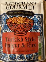 Turkish Style Bulgur & Rice with Chickpeas, Red Pepper & Tomato