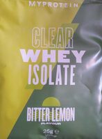 Clear whey isolate bitter lemon
