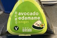 Avocado edamame onigiri