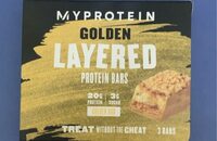 Golden Layered Protein Bar