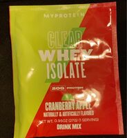 Clear whey isolate