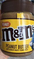 Peanut butter with crunchy m&m’s peanut pieces