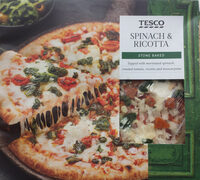 Spinach and ricotta stone baked pizza