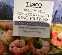 Tesco Cooked and peeled king Prawns