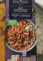 Asda Extra special beef Stroganoff with wild rice
