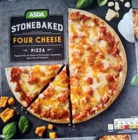 Stonebaked four cheese pizza