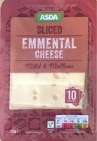 Sliced Emmental cheese