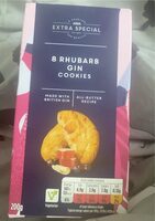 Rhubarb gin cookies